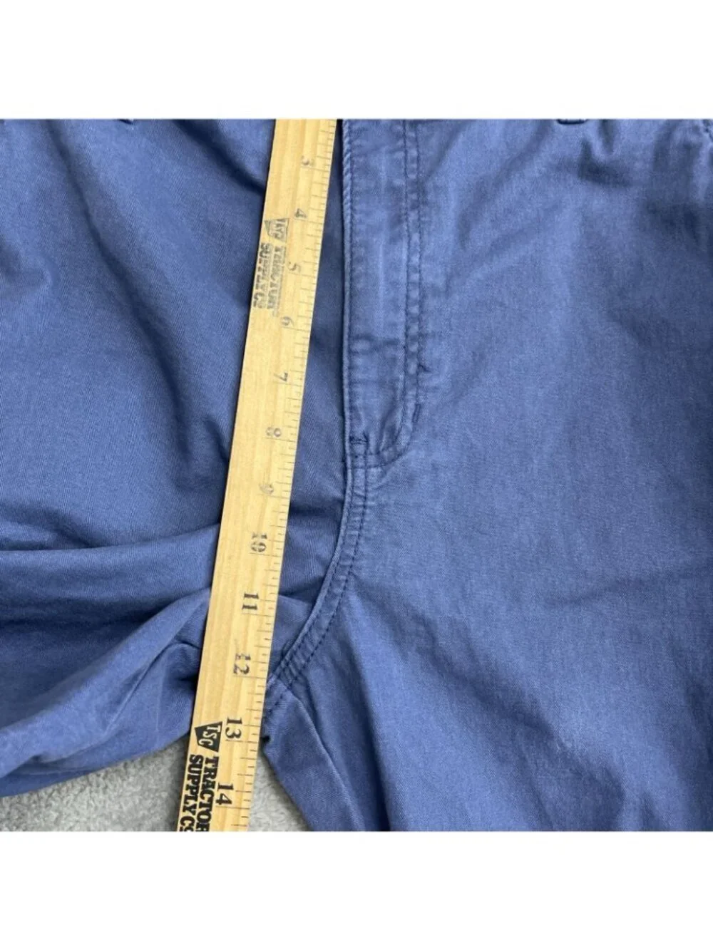 G.H. Bass & Co. Women's 10 Blue Straight-Leg Chino Pants Cotton Blend B1006